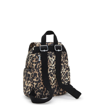 Kipling Zainetto in Tessuto Animalier Leopardo CITY ZIP MINI LEOPARD Kipling 