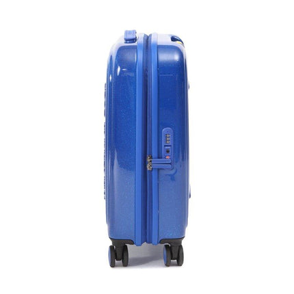 Trolley Espandibile Bagaglio a Mano Blu Glitter 4 Ruote GXV24 LOGODUCK CABIN EXP GLITTER BLUE A18 Mandarina Duck 