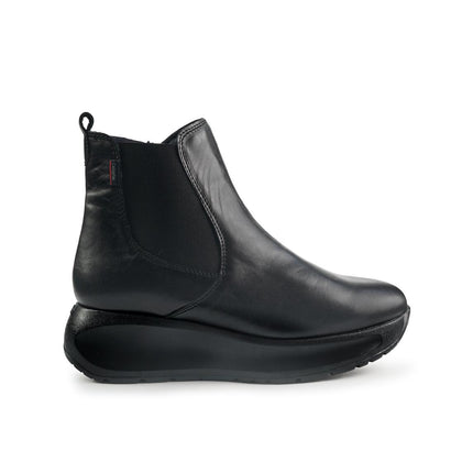 Callaghan Stivaletti Chelsea Donna con Zeppa in Pelle Nero 61607 GRACE BLACK Callaghan 