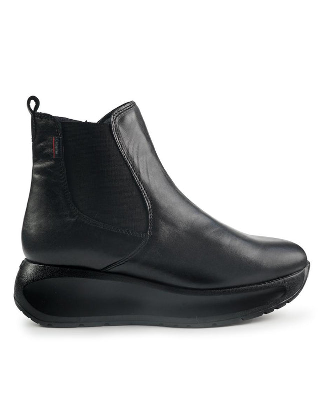 Callaghan Stivaletti Chelsea Donna con Zeppa in Pelle Nero 61607 GRACE BLACK Callaghan 