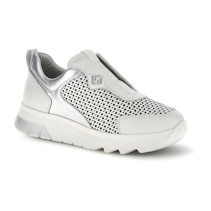Stonefly Sneackers Slip On Donna in Pelle Bianca - MARIO SPATARELLA