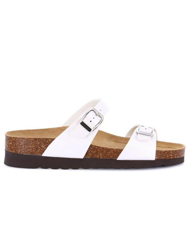 Grunland Sandali Donna Plantare Sughero Doppia Fibbia Perla CB2434 HOLA PERLA Grunland 