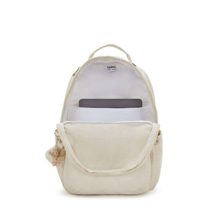 Kipling Zaino Porta Computer 15 Pollici Beige SEOUL HIDEWAY BEIGE Kipling 