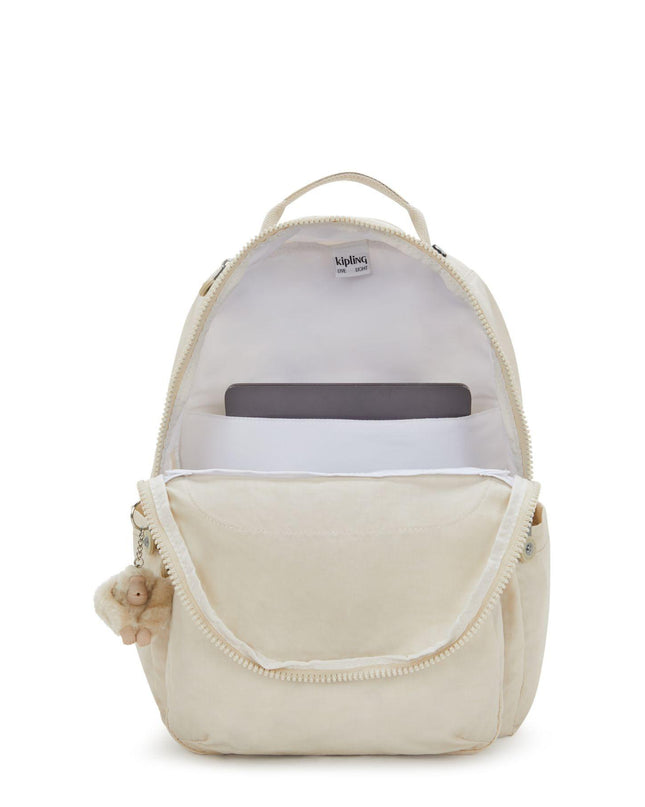 Kipling Zaino Porta Computer 15 Pollici Beige SEOUL HIDEWAY BEIGE Kipling 