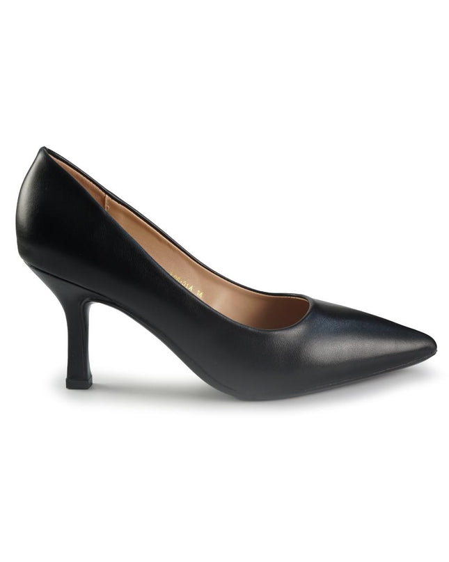 Francesco Milano Decollete a Punta in Pelle Nero A08-01A BLACK Francesco Milano 