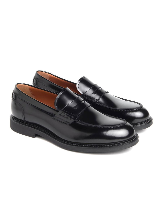 NeroGiardini Mocassini Uomo College in Pelle Nera E500600U NERO 100 Nero Giardini 