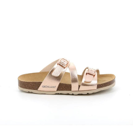 Grunland Sandali Donna Plantare Sughero Doppia Fibbia Cipria CB2642 SARA CIPRIA Grunland 