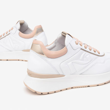 Nero Giardini Sneakers Donna Bassa in Pelle Bianca E512884D BIANCO 707 Nero Giardini 