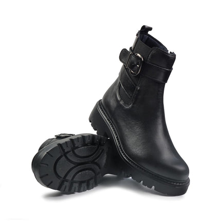 Callaghan Stivaletti Donna con Fibbia in Pelle Nero 32917 ISASA BLACK Callaghan 