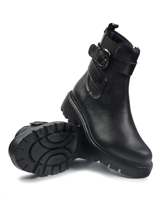 Callaghan Stivaletti Donna con Fibbia in Pelle Nero 32917 ISASA BLACK Callaghan 