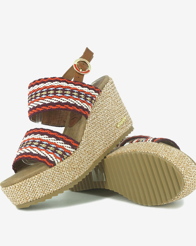 Sandali Donna con Zeppa MARBELLA MOONLIGHT RED Wrangler 
