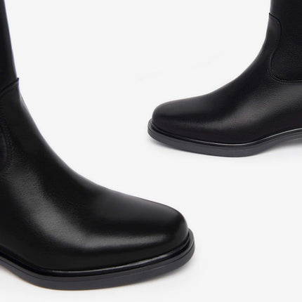 Stivali Tacco Basso Pelle Nero I308850D NERO 100 Nero Giardini 