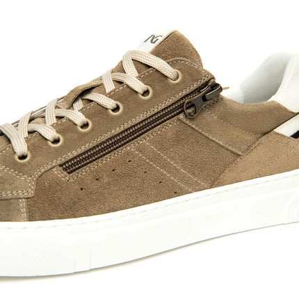 NeroGiardini Sneakers Bassa Uomo in Camoscio Talpa - MARIO SPATARELLA