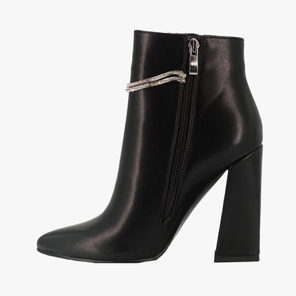 Stivaletti Donna a Punta Nero M4052 BLACK PELLE Exe 