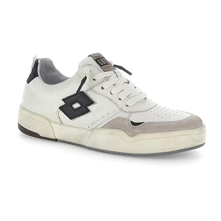 Sneakers Medalist Basse Pelle Bianco HOOP STAR RUB 2 WHITE BLACK Lotto Leggenda 
