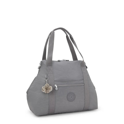 Kipling Borsone Shopper Viaggio in Tessuto Grigio ART M INVITING GREY Kipling 