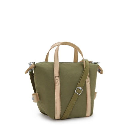 Kipling Borsa Donna a Mano con Tracolla in Tessuto Cotton Kaki BOXY ART S FC COTTON KHAKI Kipling 