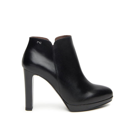 Nero Giardini Stivaletti Donna Tacco Alto e Plateau in Pelle Nero - MARIO SPATARELLA
