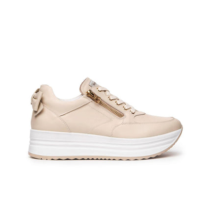NeroGiardini Sneakers Platform Donna in Pelle Milk E506371D MILK 710 Nero Giardini 