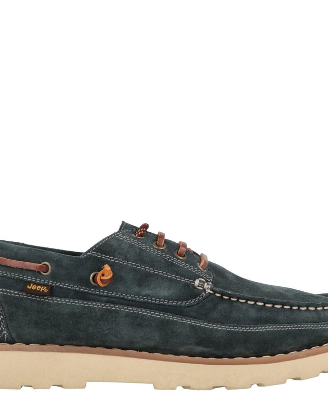 Barca Scarpa Uomo Camoscio Blu HOPI SUEDE NAVY 016 Jeep Footwear 
