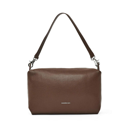 Mandarina Duck Borsa Donna a Spalla in Pelle Marrone FZTA6 MELLOW LEATHER MILK CHOCOLATE Mandarina Duck 