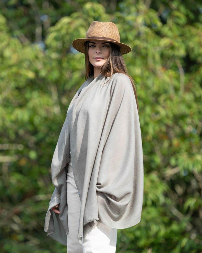 Scialle Lana Misto Seta Polvere - MARIO SPATARELLA