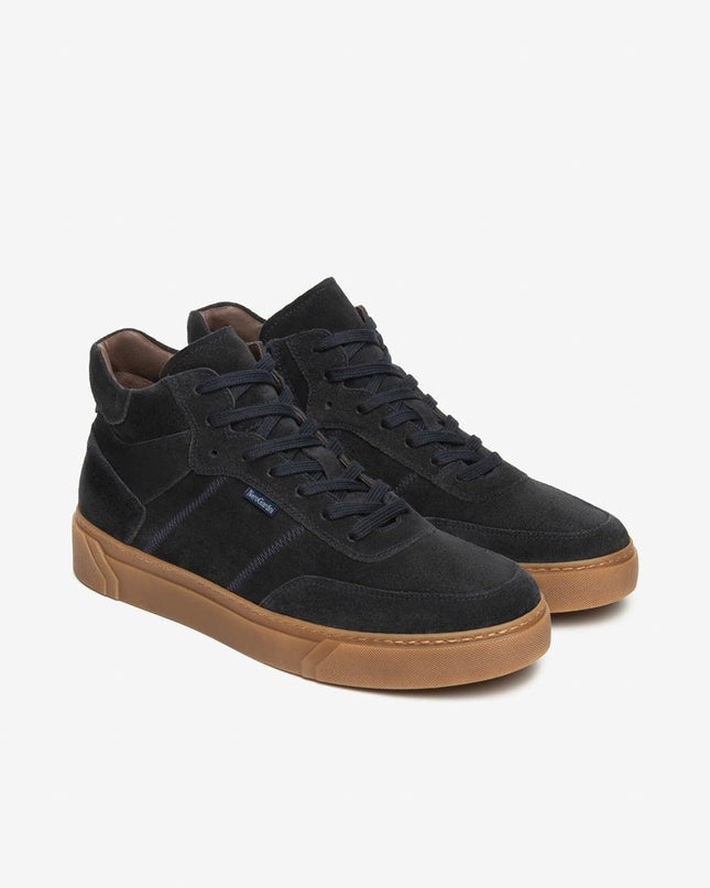 Nero Giardini Sneakers Alta Uomo in Camoscio Blu I500960U BLU 200 Nero Giardini 