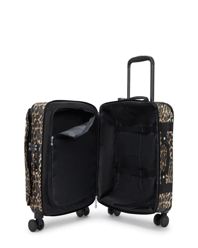 Kipling Trolley Bagaglio a Mano Animalier Leopard 4 Ruote - MARIO SPATARELLA