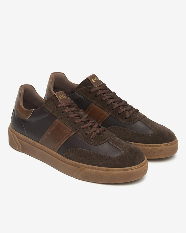 Nero Giardini Sneakers Uomo in Pelle Camoscio Testa di Moro I500950U MORO 300 Nero Giardini 