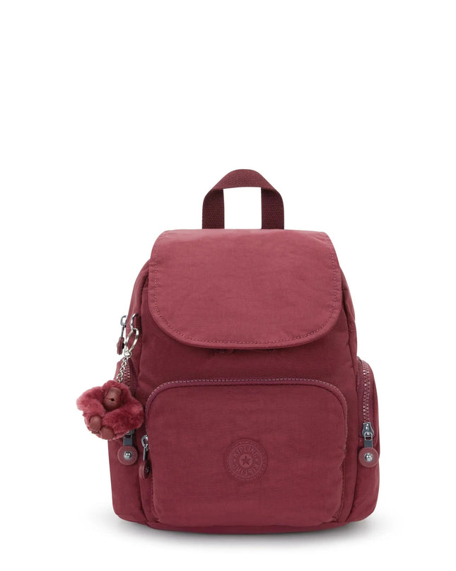 Kipling Zainetto in Tessuto Lounge Wine CITY ZIP MINI LOUNGE WINE Kipling 