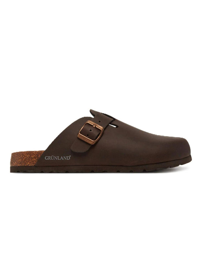 Grunland Sandali Plantare Morbido Sughero Bio Uomo in Pelle Marrone CB0731 BOBO MARRONE Grunland 