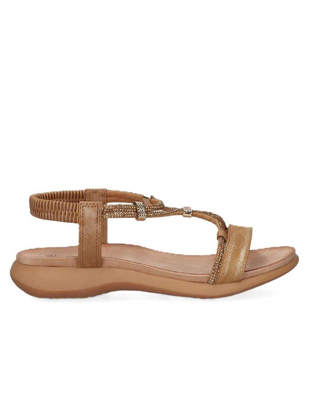 Exe Sandalo Confort Basso Donna Laminato Bronzo BZX47962-4 LAMINATO Exe 