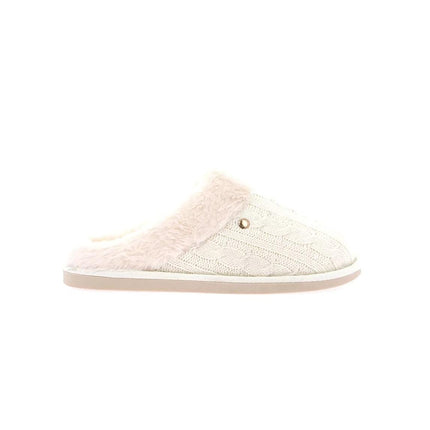 Pantofole Donna Maglia e Peluche Panna CI2475 KANT PANNA Grunland 