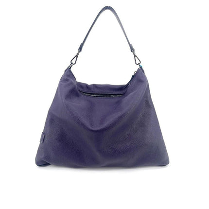 Gabs Borsa a Spalla Trasformabile in Pelle Purple Blu con Tracolla - MARIO SPATARELLA