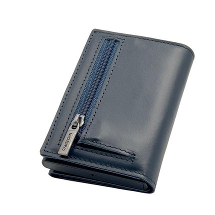 Moero Pro Prestige Blu Zip Portafoglio Slim - MARIO SPATARELLA