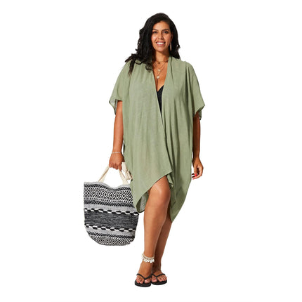 Kimono Estivo Lungo Verde KIMONO ESTIVO MBK5004B La Mano Boho 