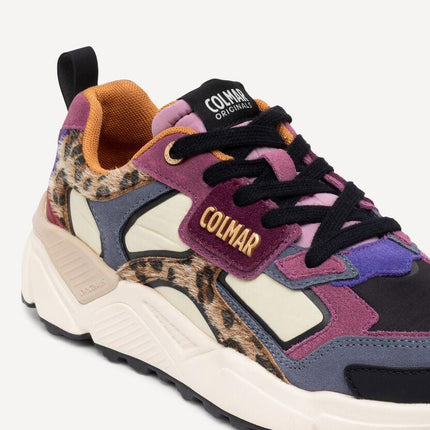 Sneakers Colmar Donna in Pelle Animalier Multicolor GARNER JUNGLE 124 ANIMALIER Colmar 