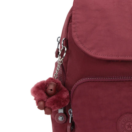 Kipling Zainetto in Tessuto Lounge Wine CITY ZIP MINI LOUNGE WINE Kipling 