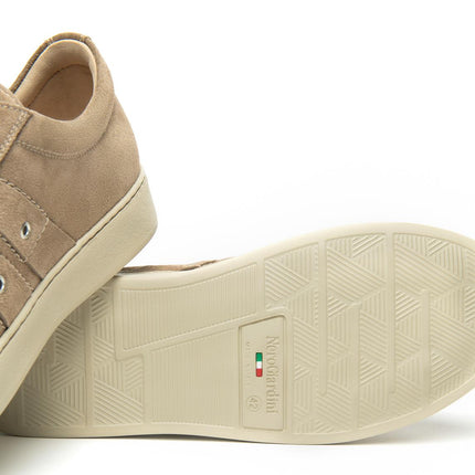 NeroGiardini Sneakers Bassa Uomo in Camoscio Talpa - MARIO SPATARELLA