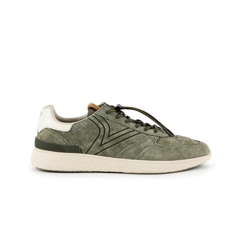 Victoria Sneakers Uomo in Camoscio Verde Kaki - MARIO SPATARELLA