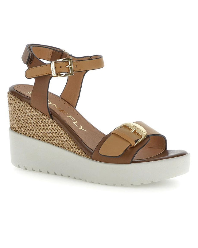 Stonefly Sandali Donna con Zeppa in Pelle Multi Marrone 222301 ELY CIGAR Stonefly 