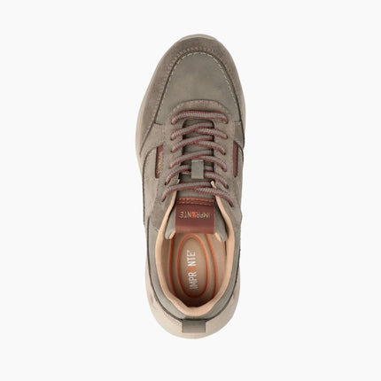 Impronte Sneakers Uomo Running in Pelle Taupe - MARIO SPATARELLA