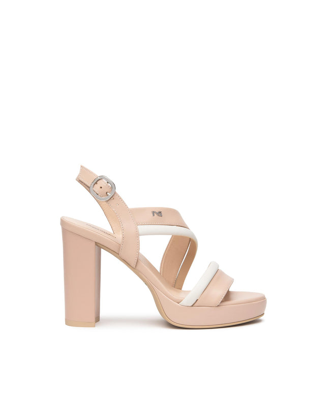 Nero Giardini Sandali Donna Tacco Alto e Plateau in Pelle Cipria E513352D CIPRIA 614 Nero Giardini 