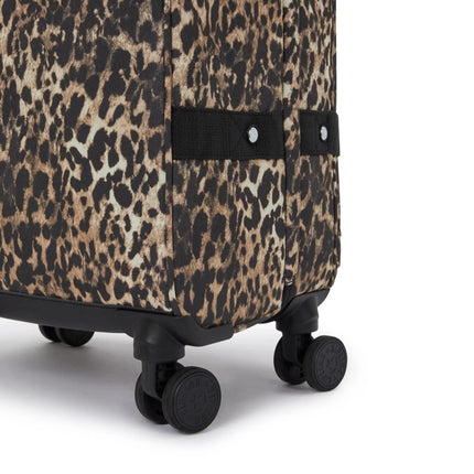 Kipling Trolley Medio Animalier Leopard 4 Ruote - MARIO SPATARELLA