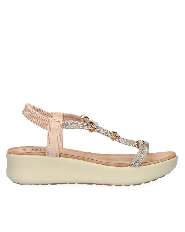 Exe Sandli Confort Donna con Zeppa Laminato Rosa Gold BZX23170-P21 LAMINATO Exe 