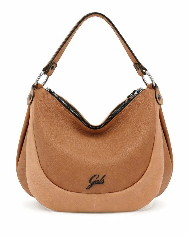 Gabs Borsa a Spalla con Tracolla in Pelle Ghianda Cuoio MARTY TG M GHIANDA CAMOSCIO Gabs 