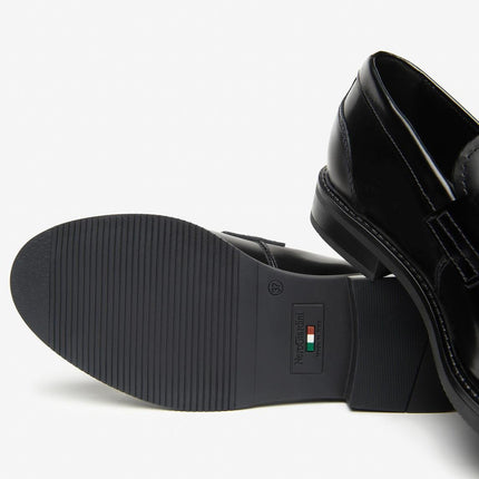 Nero Giardini Mocassini College Donna in Pelle Spazzolata Nero - MARIO SPATARELLA