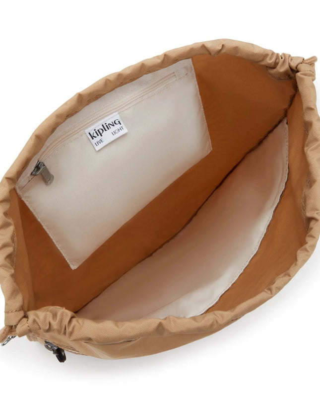 Kipling Sacca in Tessuto Tan Cuoio - MARIO SPATARELLA