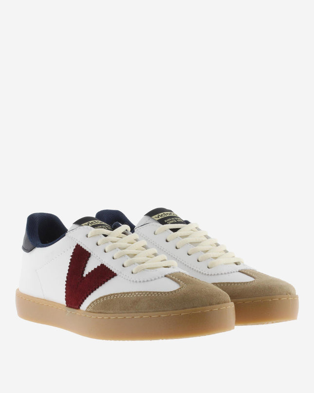 Victoria Sneakers Donna Bassa Pelle Bianco Multi 1126217 BERLIN MARINO Victoria 