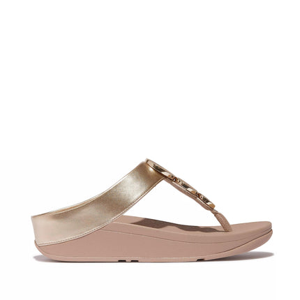 FitFlop Sandali Donna Infradito Beige con Strass HJ1-C22 HALO METALLIC LATTE FitFlop 